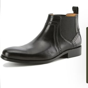 Gino Vitale Black Leather Handmade Boots. Sz 13 New No Box Or Tags.